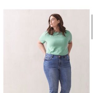 Graphic Crew Neck T-Shirt Teal 💙